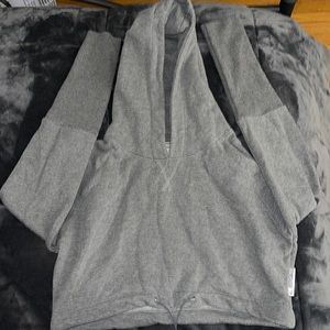 Gymshark Grey Cropped Hoodie